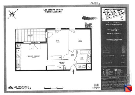 Location appartement 3 pièces 63.37 m² à Thonon-les-Bains (74200) - Photo 2