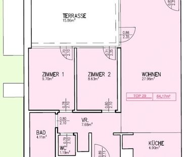 Moderne klimatisierte 3 Zimmer Mietwohnung mit großer Terrasse in b... - Foto 5