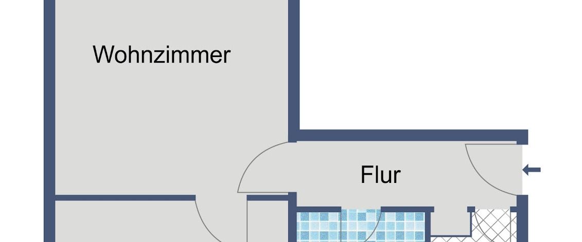 Kompakt & gut geschnitten: 2 Zimmer mit Badewanne und Balkon! - Foto 1