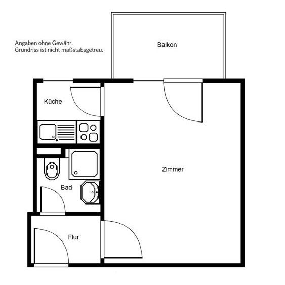 Hier macht wohnen Spaß: individuelles 1-Zimmer-Appartment - Foto 1