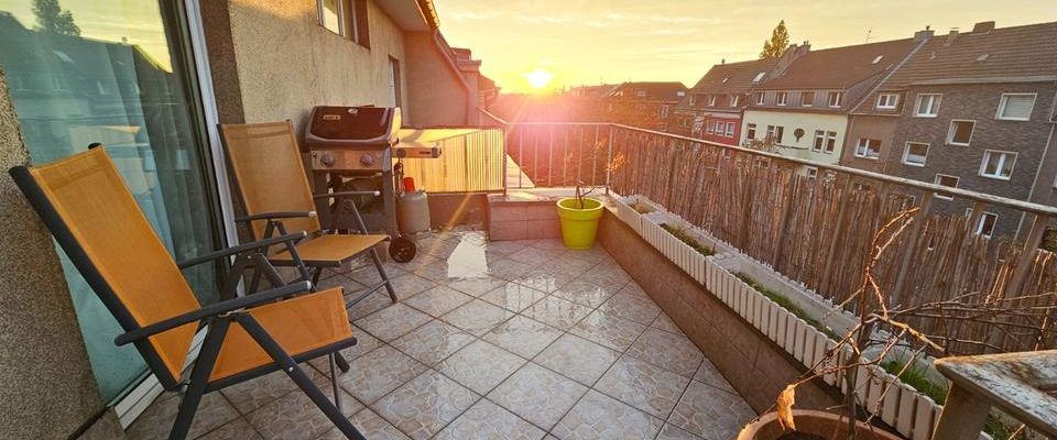 Möbliert & voll ausgestattet, 3-Zimmer, 12m² Balkon, 75" TV, Bilk - Foto 1