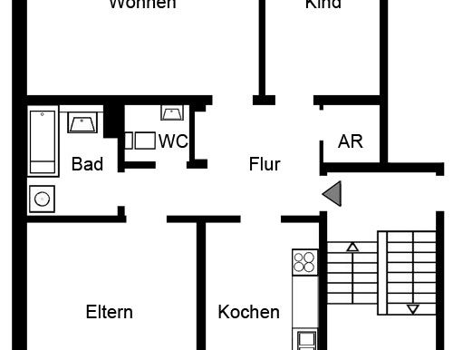 Demnächst frei! 3-Zimmer-Wohnung in Witten Mitte - Photo 1