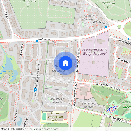 ul. Morenowe Wzgórze, Piecki-Migowo, Gdańsk, pomorskie