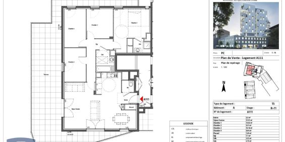 Appartement à louer 5 pièces 101.56m² - Photo 3