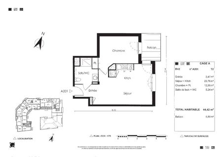 Location Appartement 2 pièces 44m² CASTANET TOLOSAN 31320 - Photo 4