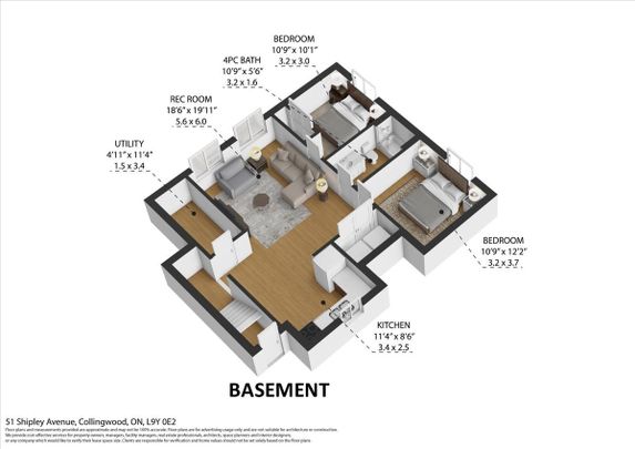 For Lease - 63b Shipley Avenue Unit# Lower, Collingwood, Ontario - Photo 1