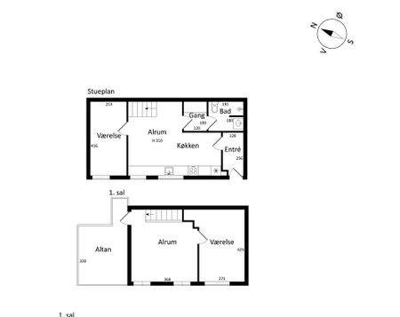 2 etager m skøn terrasse på 1. sal - Foto 5