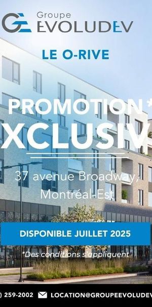 O-Rive | 2-3-4-5 1/2 neufs à louer, SCB - Photo 1