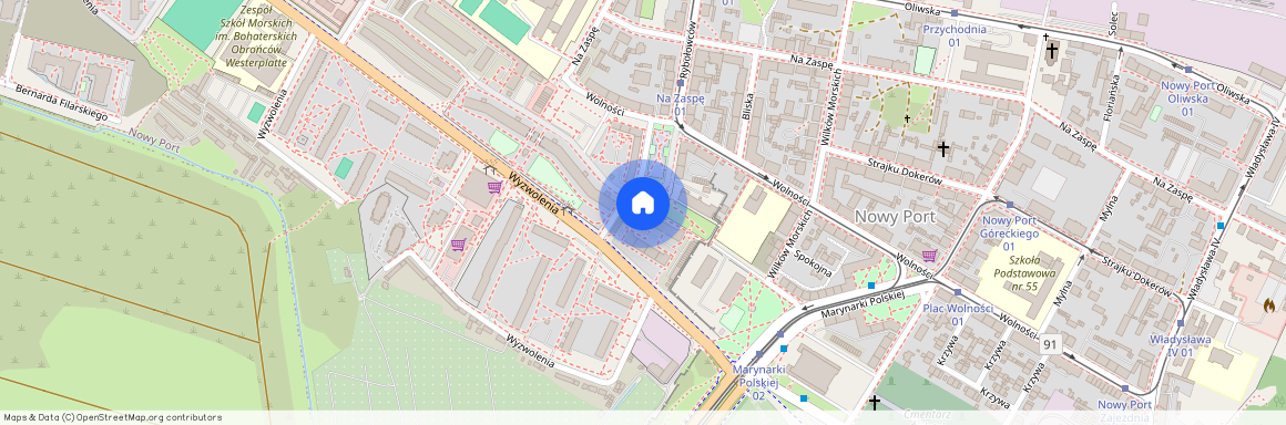 ul. Wyzwolenia, Nowy Port, Gdańsk, pomorskie