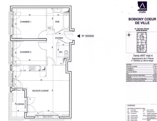 location Appartement T3 DE 60.8m² À BOBIGNY - Photo 1