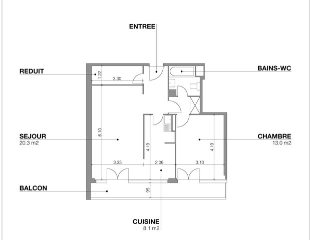 Appartement 3 pièces | Grand-Pré - Photo 1