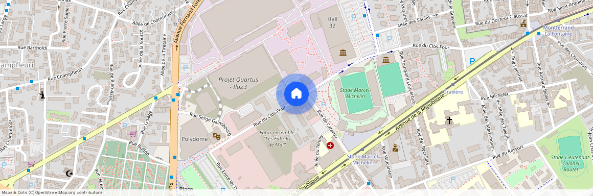 rue du Clos Four, Clermont-Ferrand