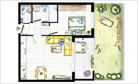 *NEUBAU* in der Ortsmitte Auensteins | 2-Zimmerwohnung im EG, Gartenanteil, EBK, TG-Stellplatz - Foto 5