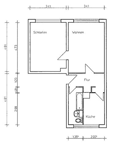 Schicke 2- Zimmerwohnung in ruhiger Lage inkl. Tageslichtbad mit Badewanne + Laminat & Fliesen - Photo 5