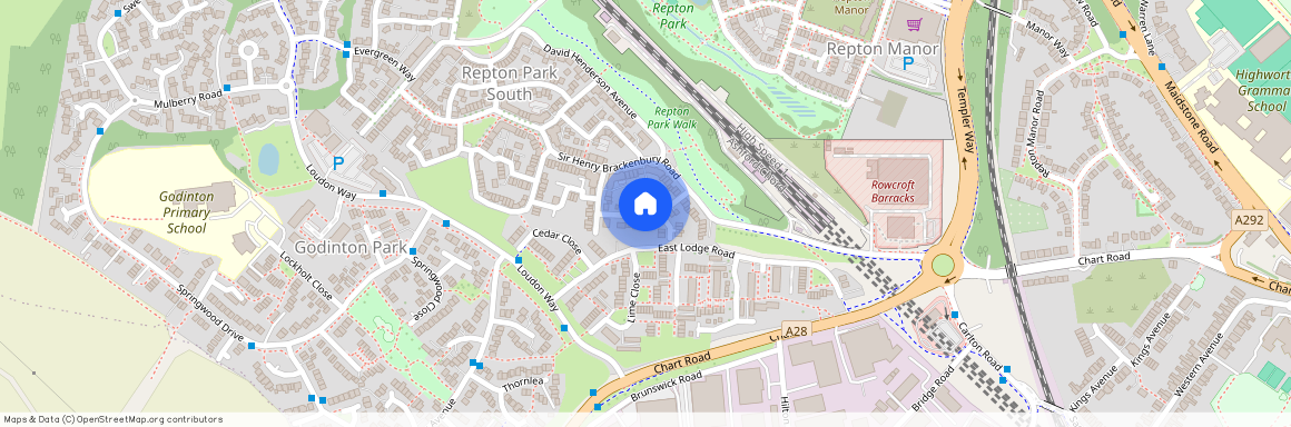 Harry Saunders Lane, Repton Park, Ashford, TN23