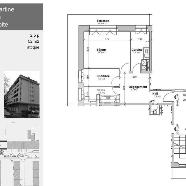 Appartement de 2.5 pièces au 6ème étage avec terrasse - Foto 2