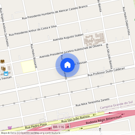 Rua João Trevisan, 471, Jardim Paulista, Campina Grande do Sul, Paraná, 83430000