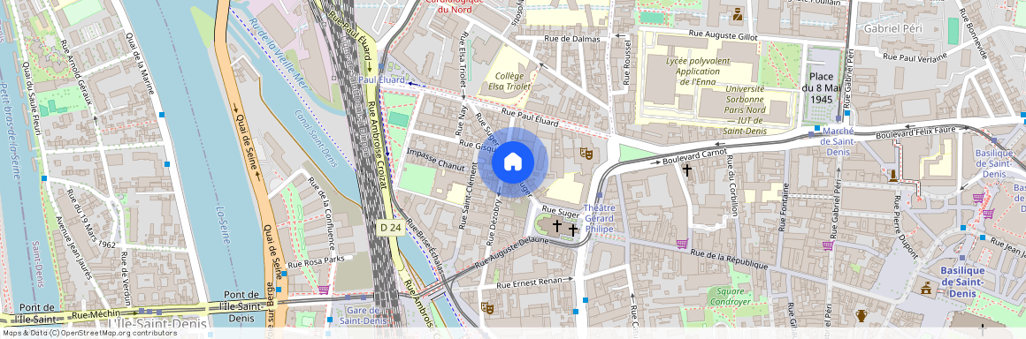 Rue Suger, Francja, Saint-Denis