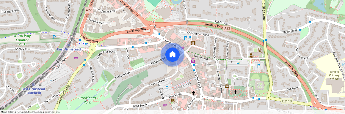 Apartment 14 Brookland House, Dallaway Gardens, West Sussex, RH19 1AT, East Grinstead