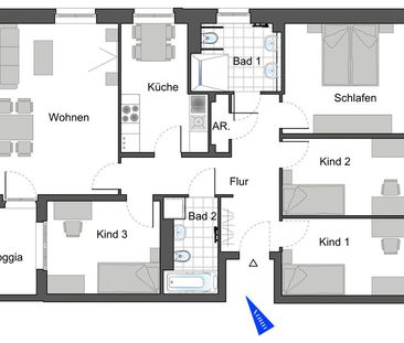 Neubauwohnung in Darmstadt-Ludwigshöh. Erstbezug! - Foto 6