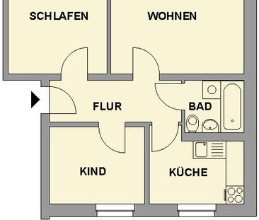 3-Raum-Altbauwohnung in attraktiver Wohnlage - Photo 6