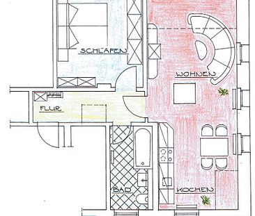 Dachgeschosswohnung in traumhafter Wohnlage in Chemnitz Siegmar - Photo 2