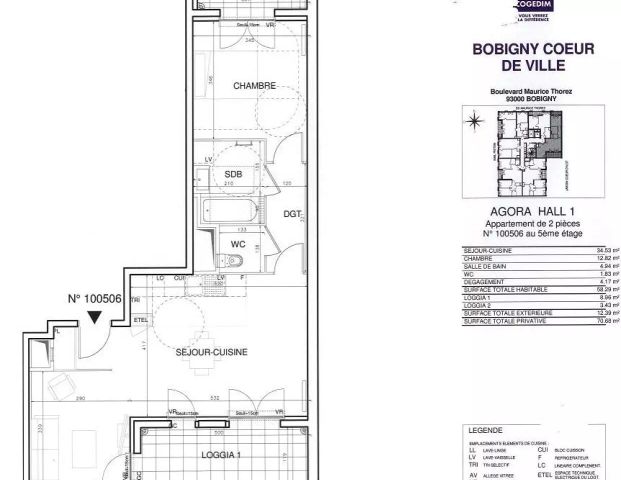 location Appartement T2 DE 58.2m² À BOBIGNY - Photo 1