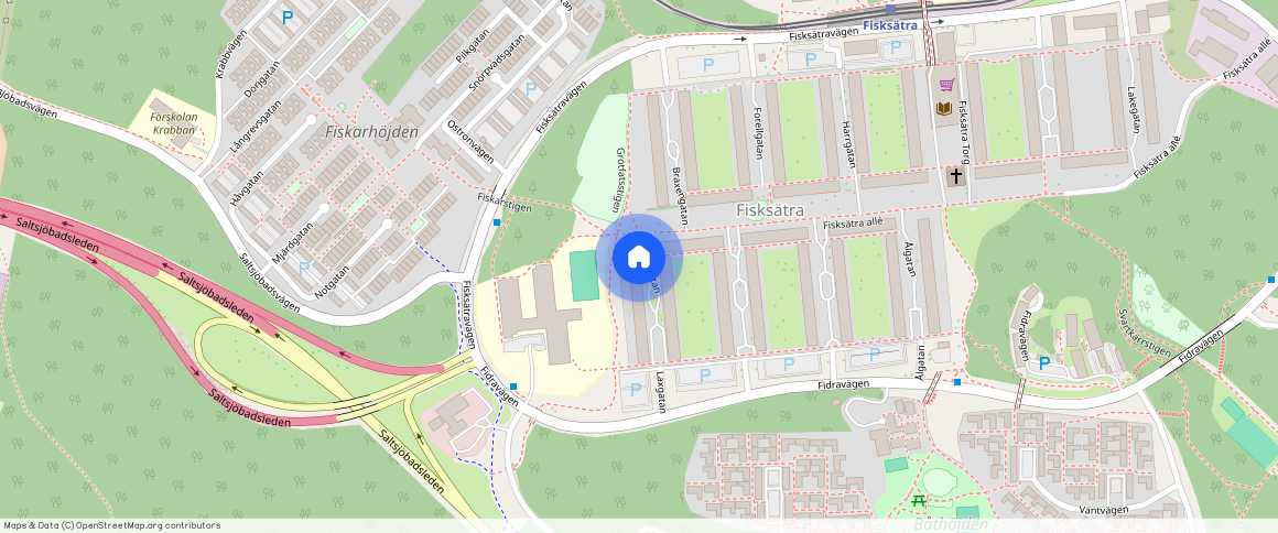 Laxgatan **, Fisksätra