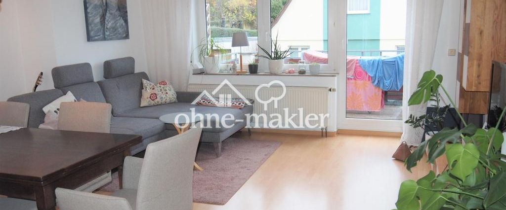 Sonnige 3-Zi-Wohnung 1. OG mit großem Westbalkon - am Fuße des hohen Aspergs - Foto 1