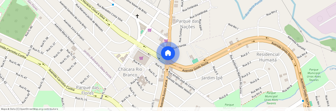 Avenida Nerópolis, Jardim Balneário Meia Ponte, Goiânia, GO, 74590510