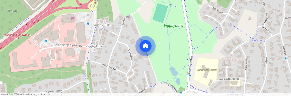 Grindstuguvägen, Täby