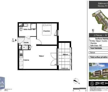Appartement à louer 2 pièces 42m² - Photo 6