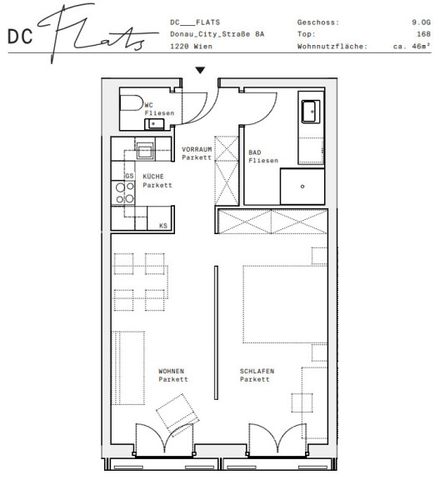 Smarte 1,5 Zimmer-Wohnung – Erstbezug in den DC Flats - zu mieten in 1220 Wien - Photo 4