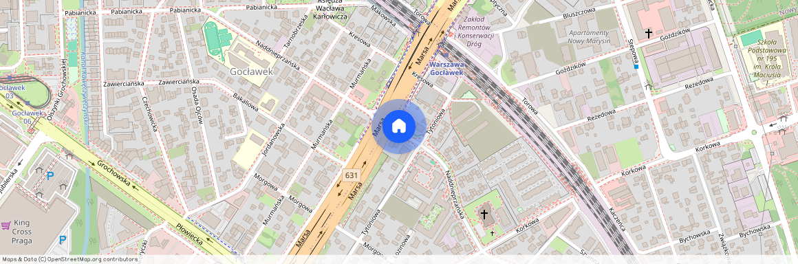 ul. Naddnieprzańska, Marysin Wawerski, Wawer, Warszawa, mazowieckie