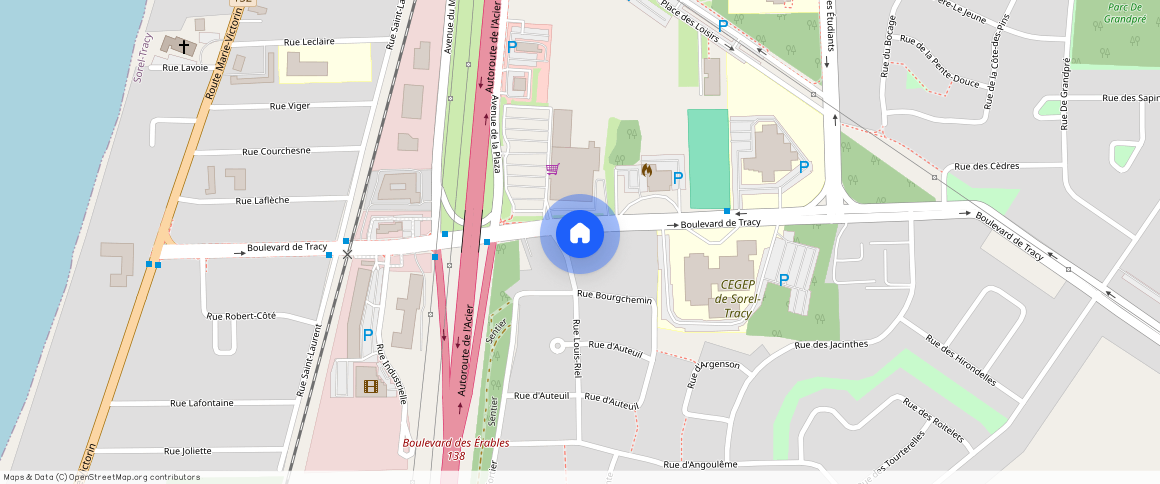 ** Rue Louis-Riel, Sorel-Tracy, Sorel-Tracy, Montérégie, J3R 1C2