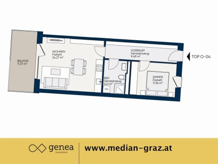 Zentral | Dein neuer Lebensmittelpunkt | Neubau | MEDIAN - Photo 5