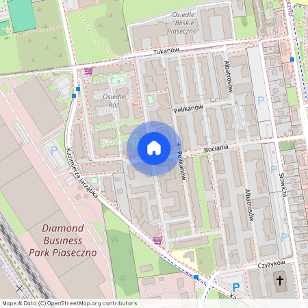 ul. Pawia, Piaseczno, Piaseczno, piaseczyński, mazowieckie