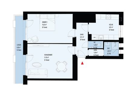 ERSTBEZUG NACH SANIERUNG | LOGGIATRAUM | LICHTDURCHFLUTETE, OPTIMAL-AUFGETEILTE 2 ZIMMER | TOPLAGE IN GRINZING - Photo 3