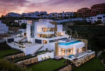 Incredible villa with sea and Golf course views