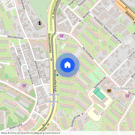 ul. Nowosądecka, Kozłówka, Bieżanów-Prokocim, Kraków, małopolskie