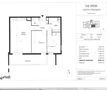 Appartement 3 pièce(s) 58.66 m2 - Photo 1