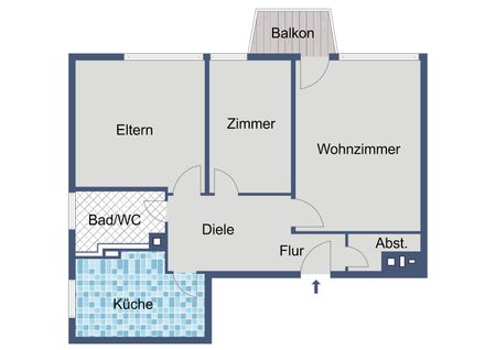 Ab sofort - 3-Zimmer-Wohnung mit Balkon! - Foto 4