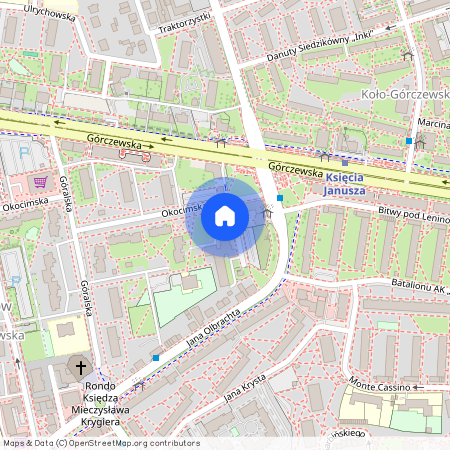 ul. Okocimska, Ulrychów, Wola, Warszawa, mazowieckie
