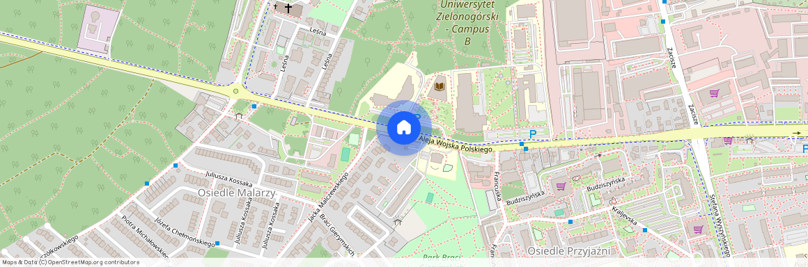 Osiedle Malarzy, Centrum, Zielona Góra, lubuskie