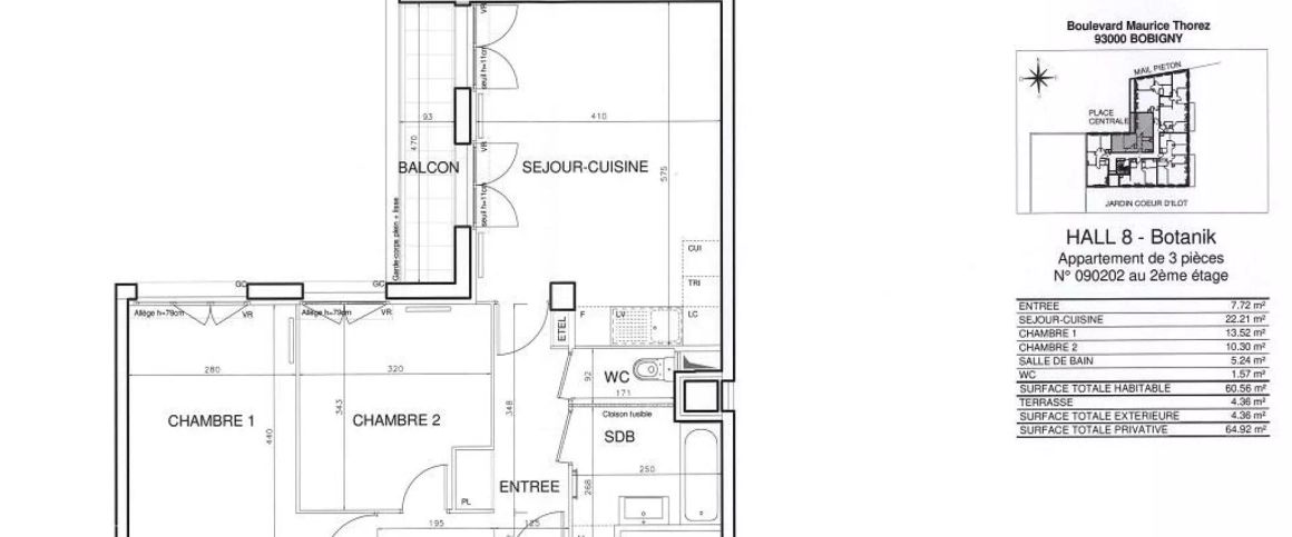 location Appartement T3 DE 60.6m² À BOBIGNY - Photo 1