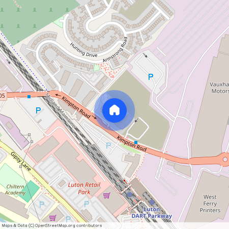 Calibra Court --bed Top Floor Flat-allocated Parking, LU2