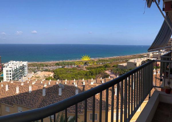 FLAT FOR RENT WITH STUNNING SEA VIEWS IN ARENALES DEL SOL - ALICANTE