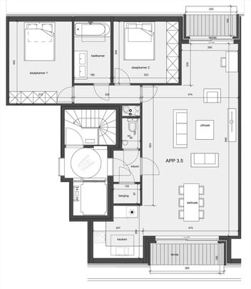 Modern appartement met 2 slaapkamers en prachtig verzicht - Foto 1