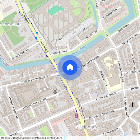 Helpman, 9722 AP, Helper Oostsingel, Groningen