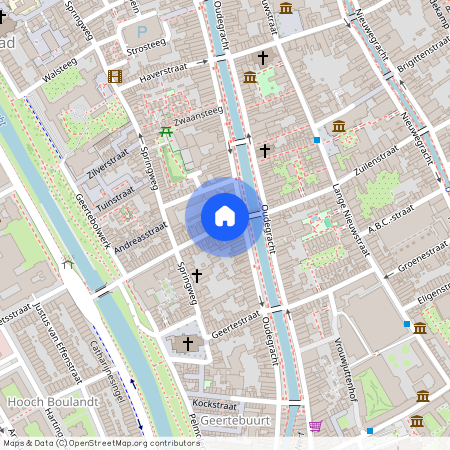 Springweg en omgeving Geertebuurt, 3511 PW, Lange Smeestraat, Utrecht